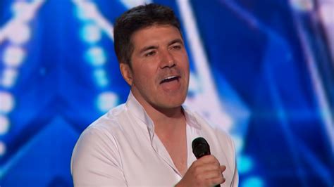 simon cowell singing on talent